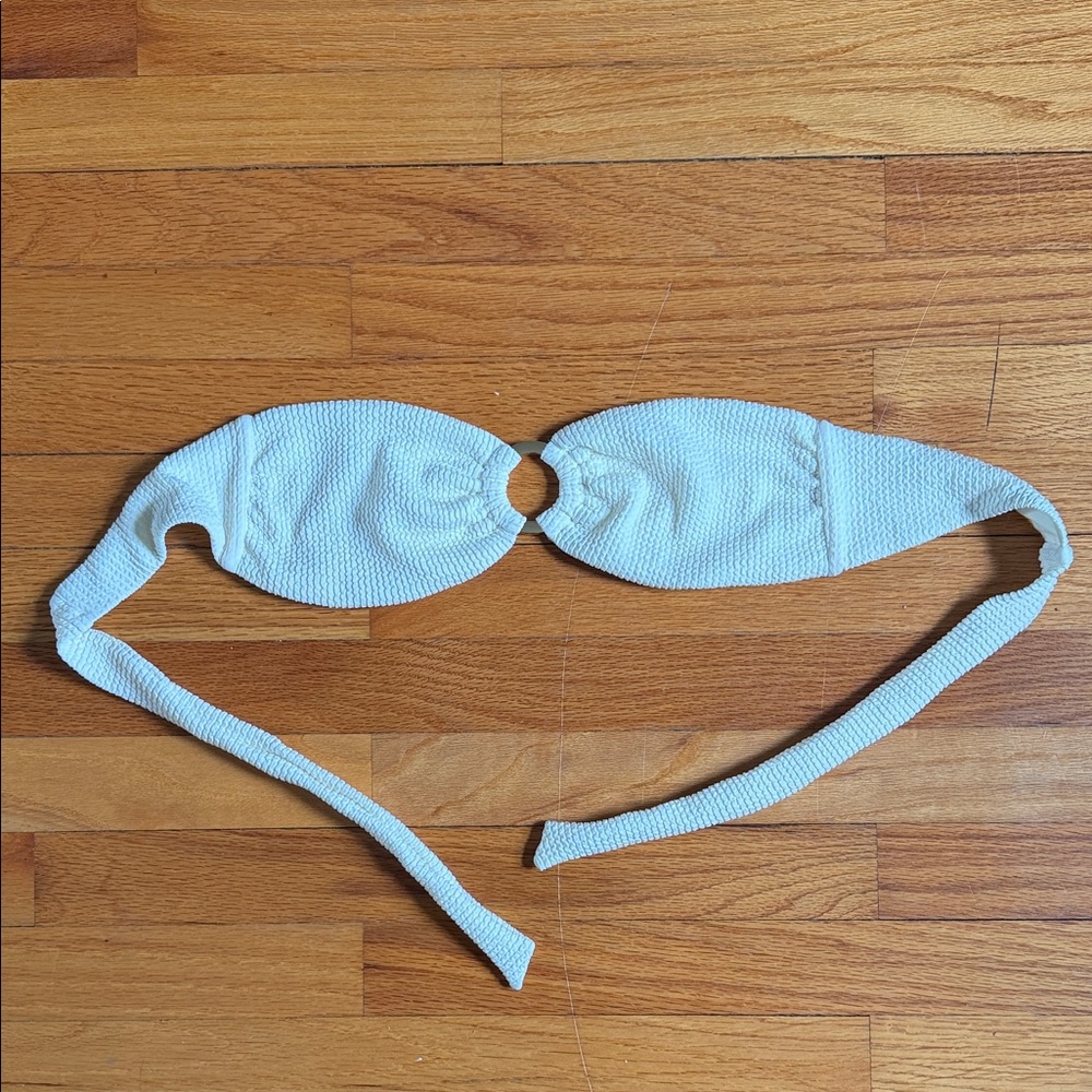 Monday Swimwear Costa Rica Top Ivory Crinkle Size Small